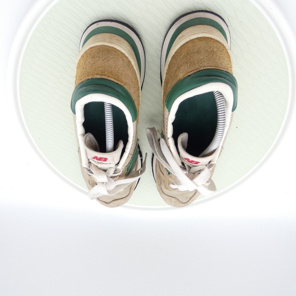 New Balance 990v1 02134 Mens Athletic Shoes Tan Green Suede Lace Up Made In USA - Picture 5 of 11